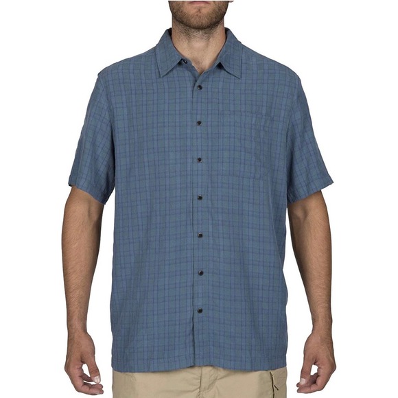 5.11 Tactical Other - 5.11 Tactical Men's Covert Concealed Carry Shirt Snap Button Blue Short Sleeve L